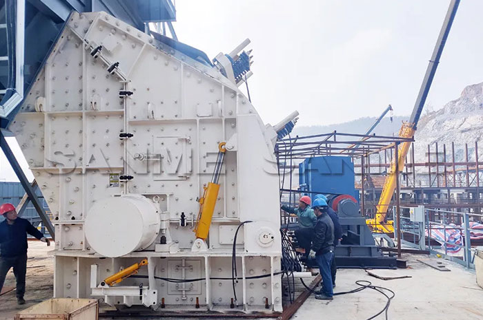 時產(chǎn)3600噸|山美大型反擊式破碎機(jī)服務(wù)于江西骨料項目