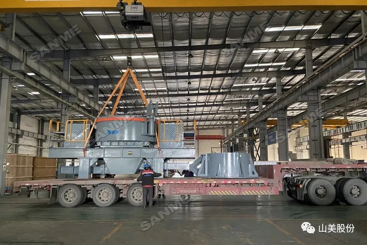 年前發(fā)貨忙|上海山美股份高性能制砂設備發(fā)往江蘇鹽城