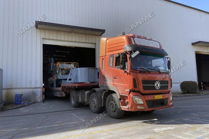 年前發(fā)貨忙|上海山美股份高性能制砂設備發(fā)往江蘇鹽城